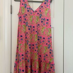 Lilly Pulitzer Tigeress Garden Pink Camilla Print Floral Women Dress